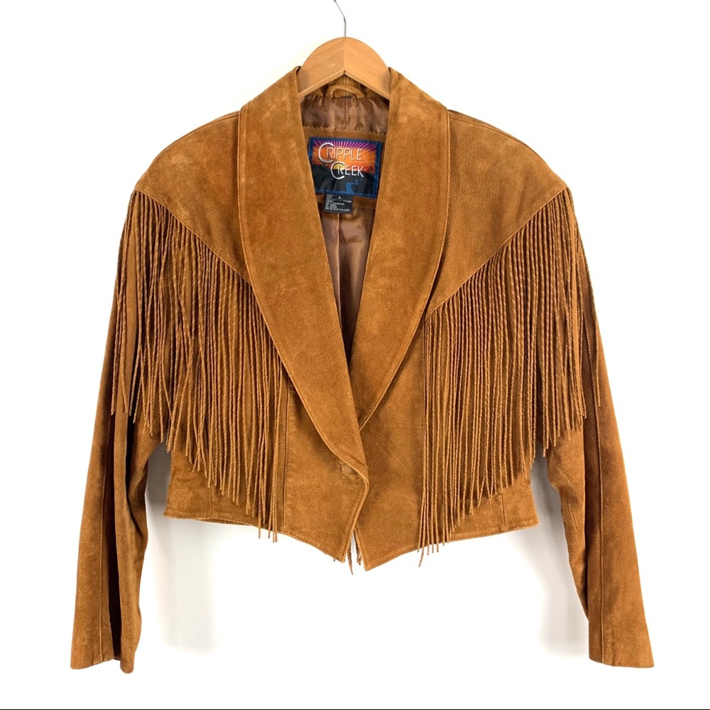 Vintage Suede Fringe Jacket